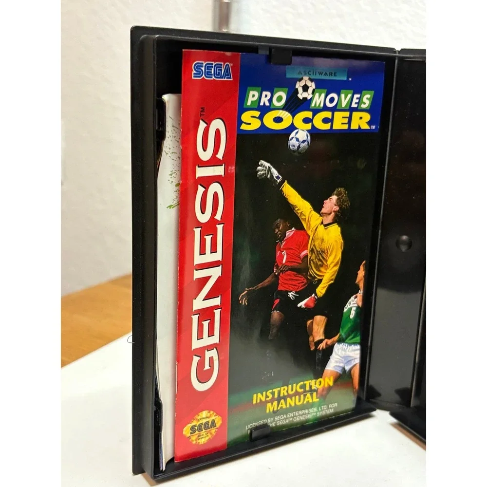 Pro Moves Soccer (Sega Genesis, 1994) - Complete In Box (CIB) - Tested & Working